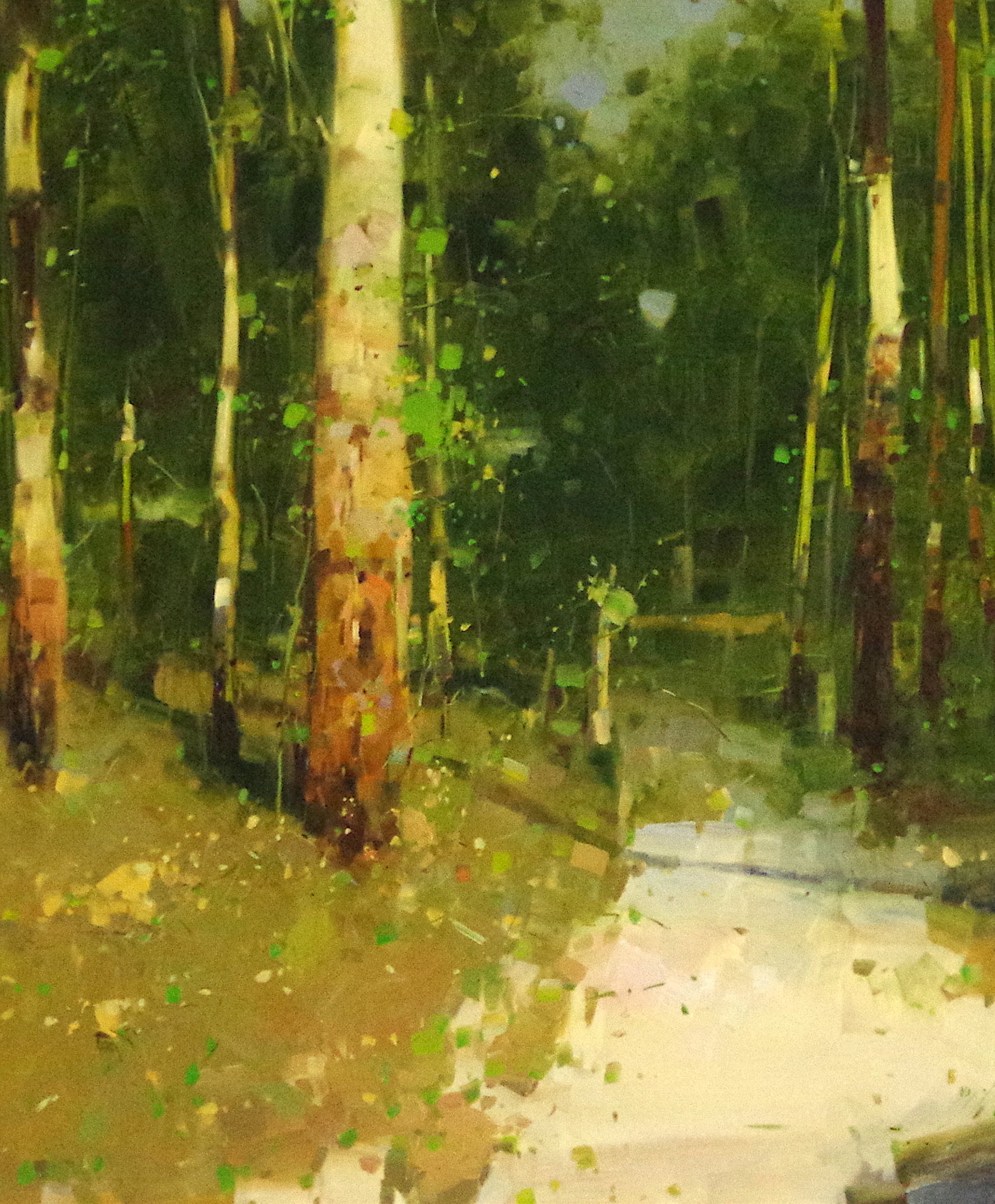 Forest, Landscape Original oil Painting, Handmade art, One of a Kind